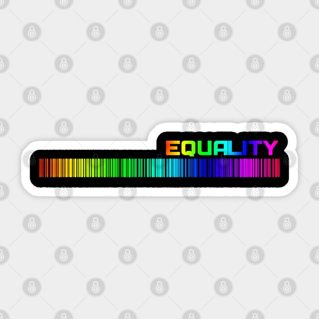 Equality Sticker by Fitzcyndii